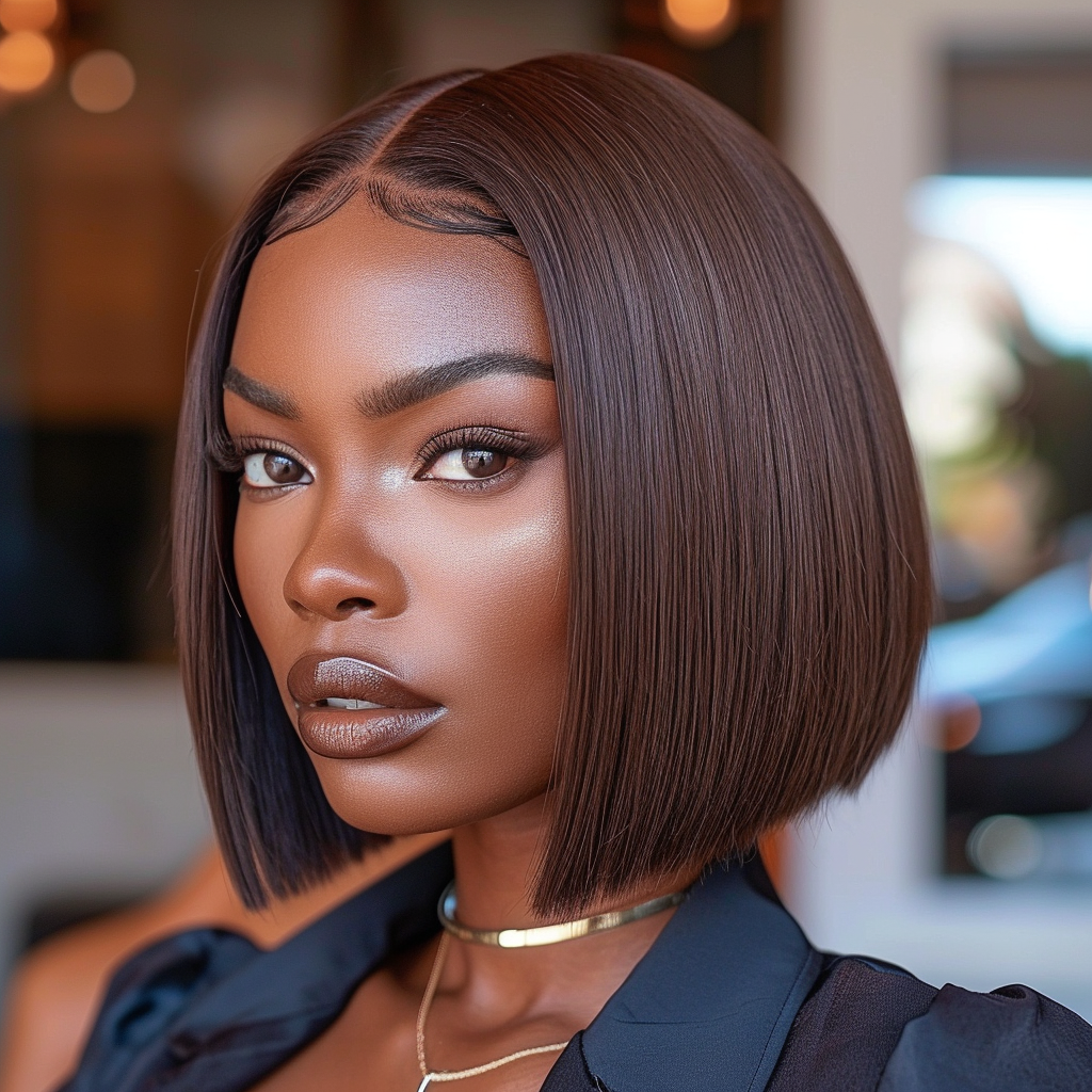 Sleek BOB STYLE (Donor Hair)